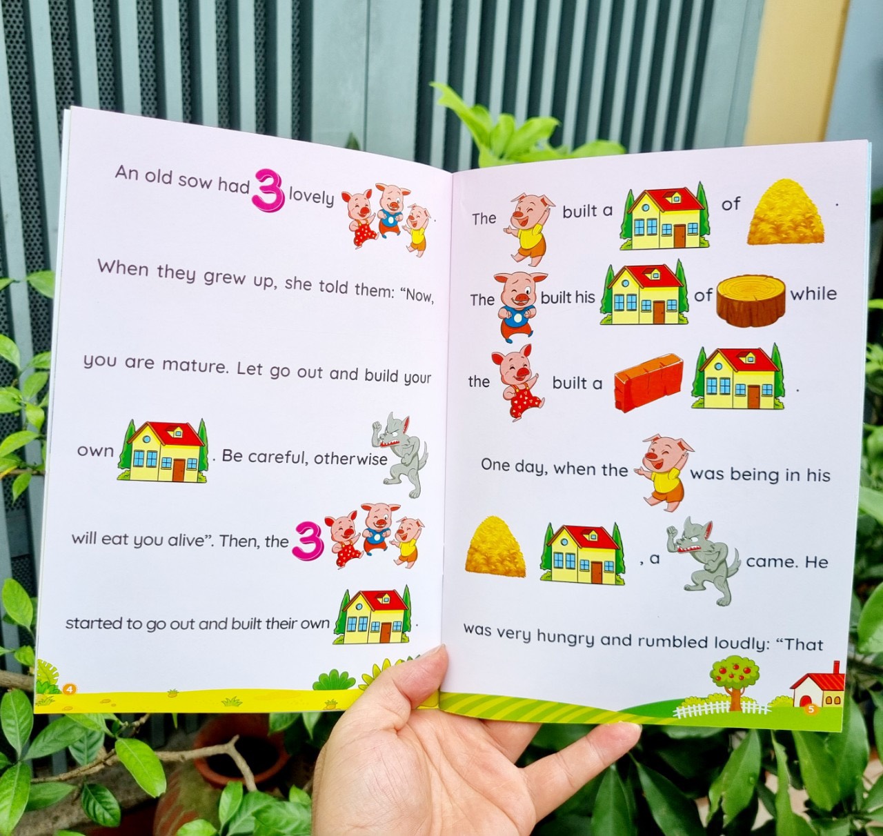 Truyện tranh tư duy hình ảnh Tiếng Anh - Bộ 4 cuốn - Look and Tell - Có quét mã QR nghe đọc - Tặng kèm bộ bút bay mực