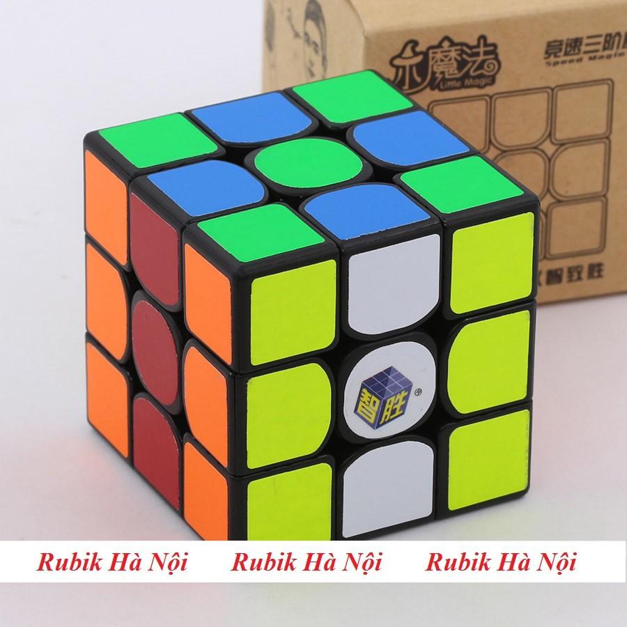 Rubik 3x3. Yuxin Little Magic Đen/Stickerless/Có Nam Châm