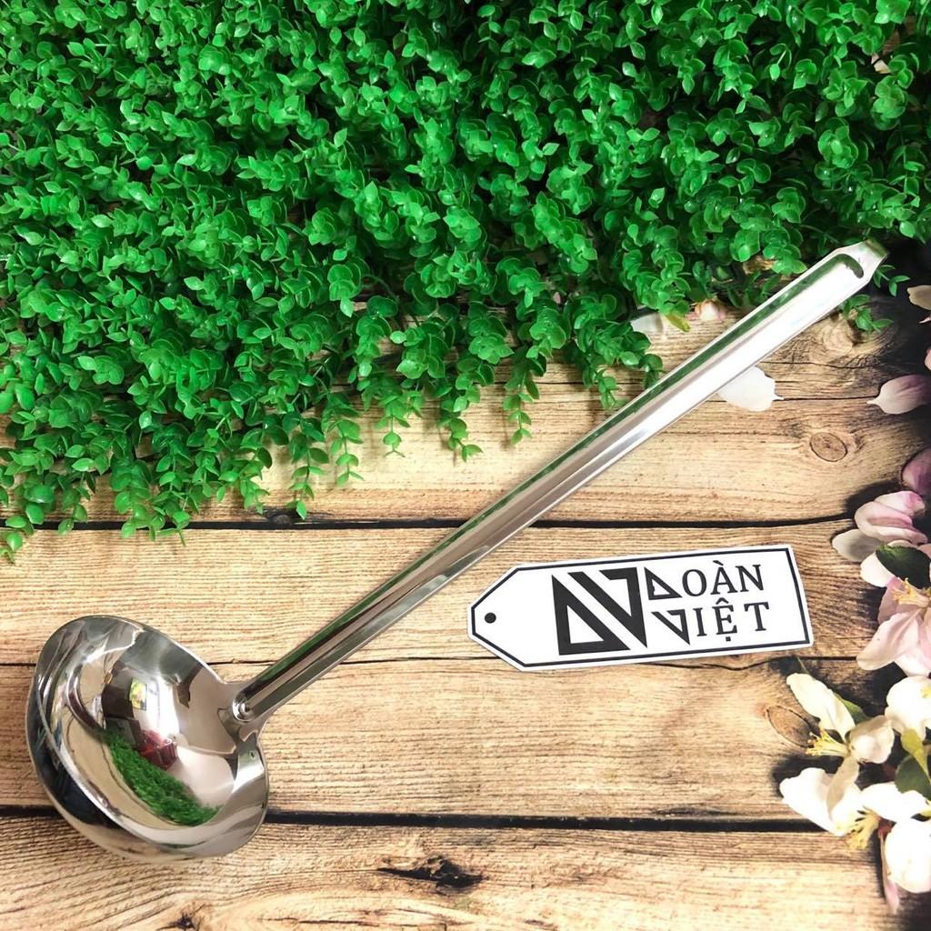 Vá múc canh, vá múc soup CÁN DÀI 46cm - Inox không gỉ cao cấp