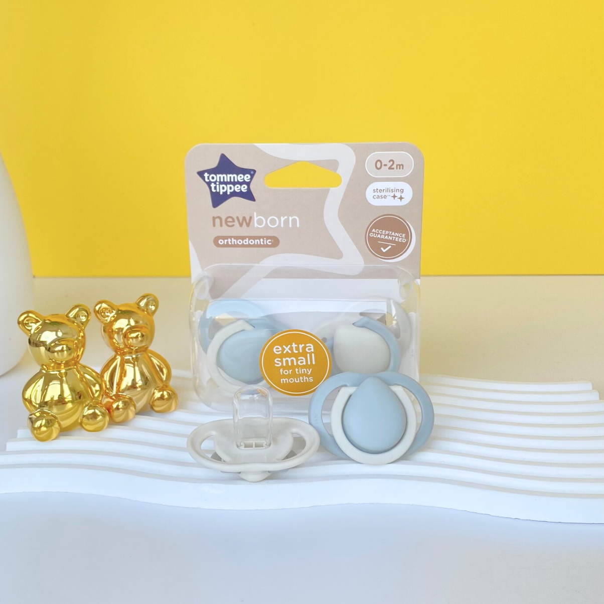 Ty Ngậm Sơ Sinh Newborn Cho Bé Tommee Tippee 0-2 Tháng (Vỉ Đôi)