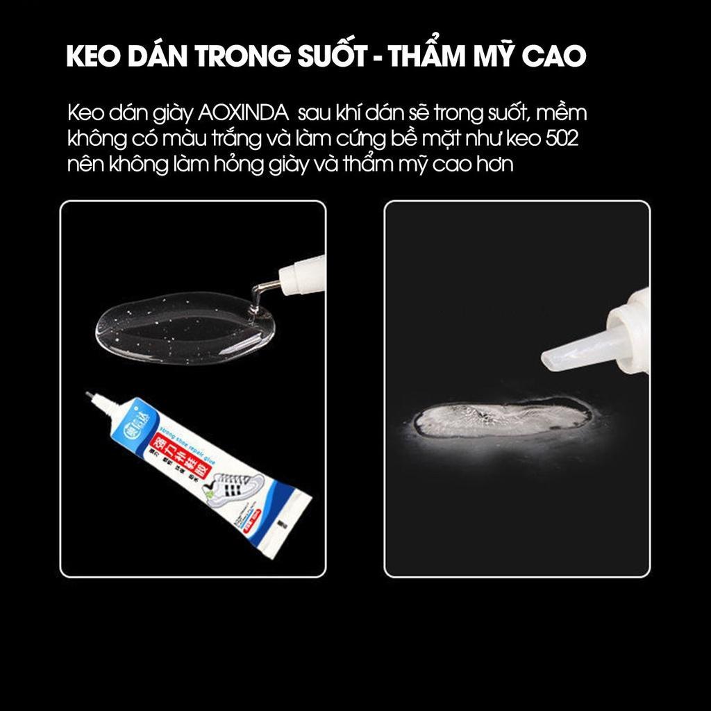 Keo Dán Giày Thể Thao Siêu Dính Trong Suốt 60ml Dạng Gel Hàng Nội Địa Trung Keo Đa Năng, Không Tổn Thương Da