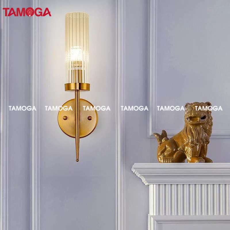 Đèn gắn tường phòng ngủ pha lê đơn TAMOGA KAVYS 1267/1 + Tặng kèm bóng LED AS vàng