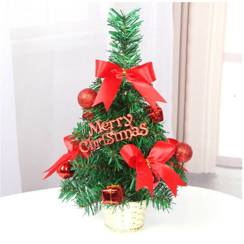 Cây thông Noel mini trang trí cao 50cm tặng phụ kiện Cây thông mini 50cm đầy đủ phụ kiện mẫu C12