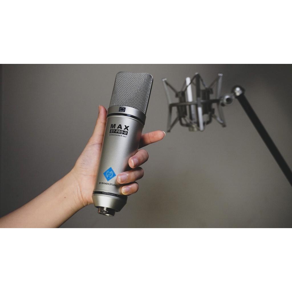Combo thu âm livestream karaoke cao cấp micro Max 87 pro và sound card Icon Upod hàng chuẩn tặng đầy đủ phụ kiện xịn sò