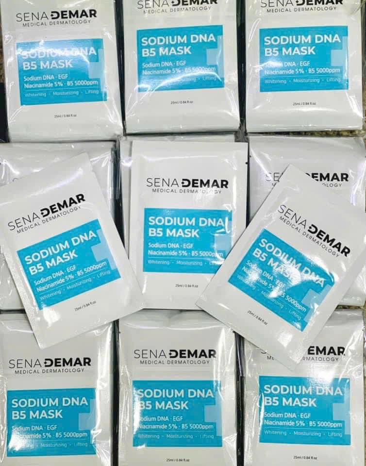 Mặt nạ Senademar Sodium DNA B5 mask 25ml hạn 2027 - 1 miếng lẻ