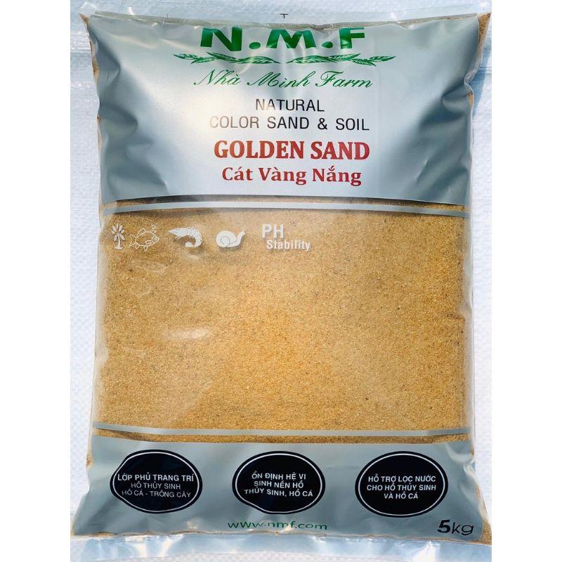 5KG - Cát nắng vàng siêu mịn, siêu sạch trang trí hồ cá, hồ thủy sinh