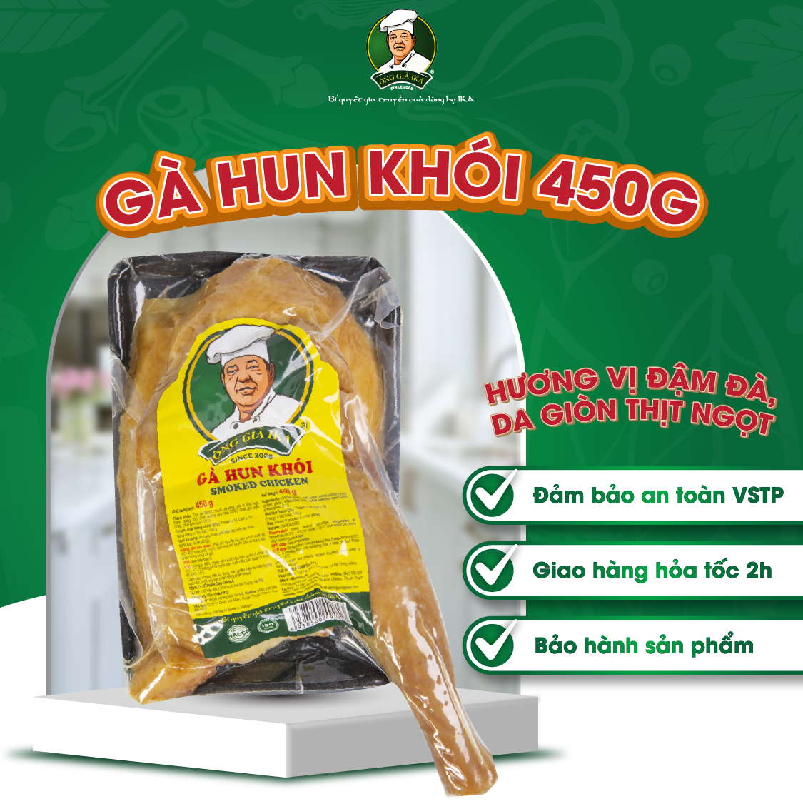[Chỉ Giao Hà Nội]  Gà  hun khói  450g