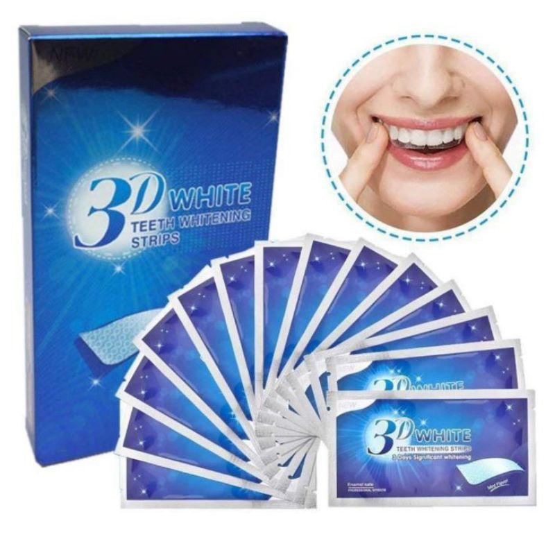 Hộp 7 Miếng dán trắng răng tiện lợi 3D White Teeth Whitening Strips