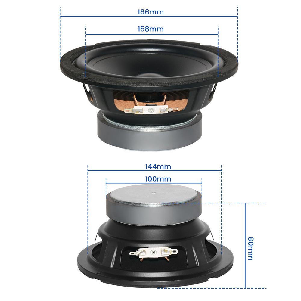 Aiyima 6 Inch Loa Trầm Âm Thanh Loa Còi 4 Ohm 50W 25 Core Chuyên Nghiệp Công Suất Hifi Rạp Hát Tại Nhà Bass Loa điều Khiển