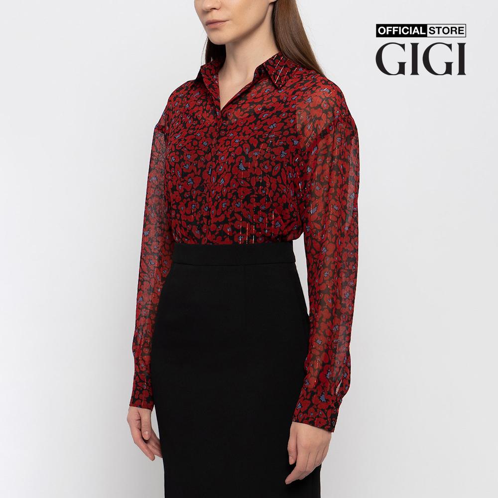 GIGI - Áo sơ mi nữ tay dài họa tiết hoa nữ tính G1108T221213