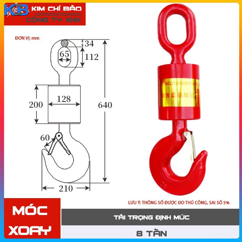 Móc cẩu xoay 8 tấn