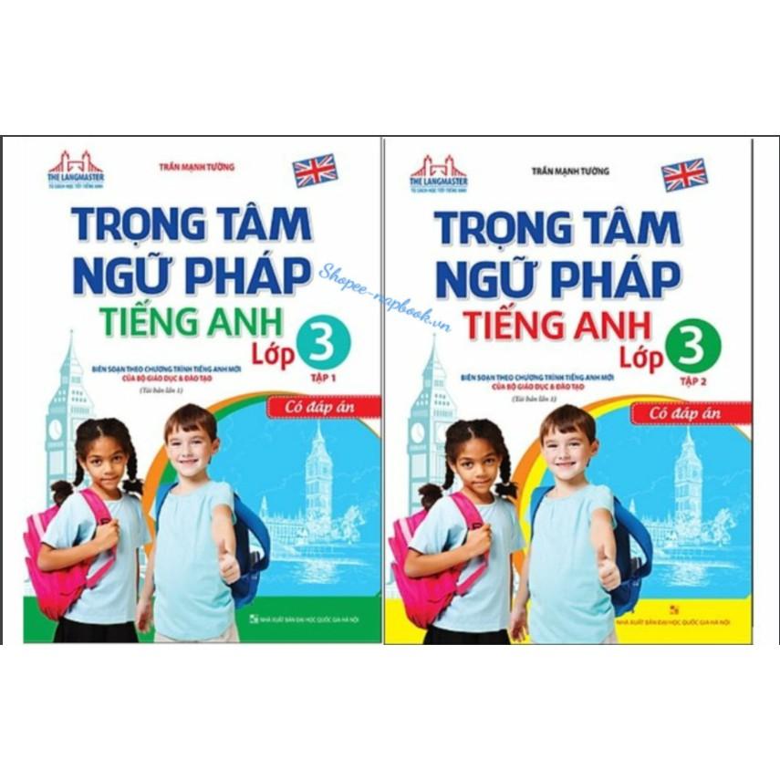 Sách - ComBo Trọng Tâm Ngữ Pháp Tiếng Anh - Lớp 3 - Tập 1 + Tập 2