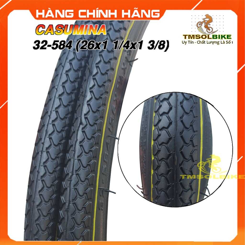 Vỏ Lốp Xe Đạp 26x1 1/4 x 1 3/8 CASUMINA