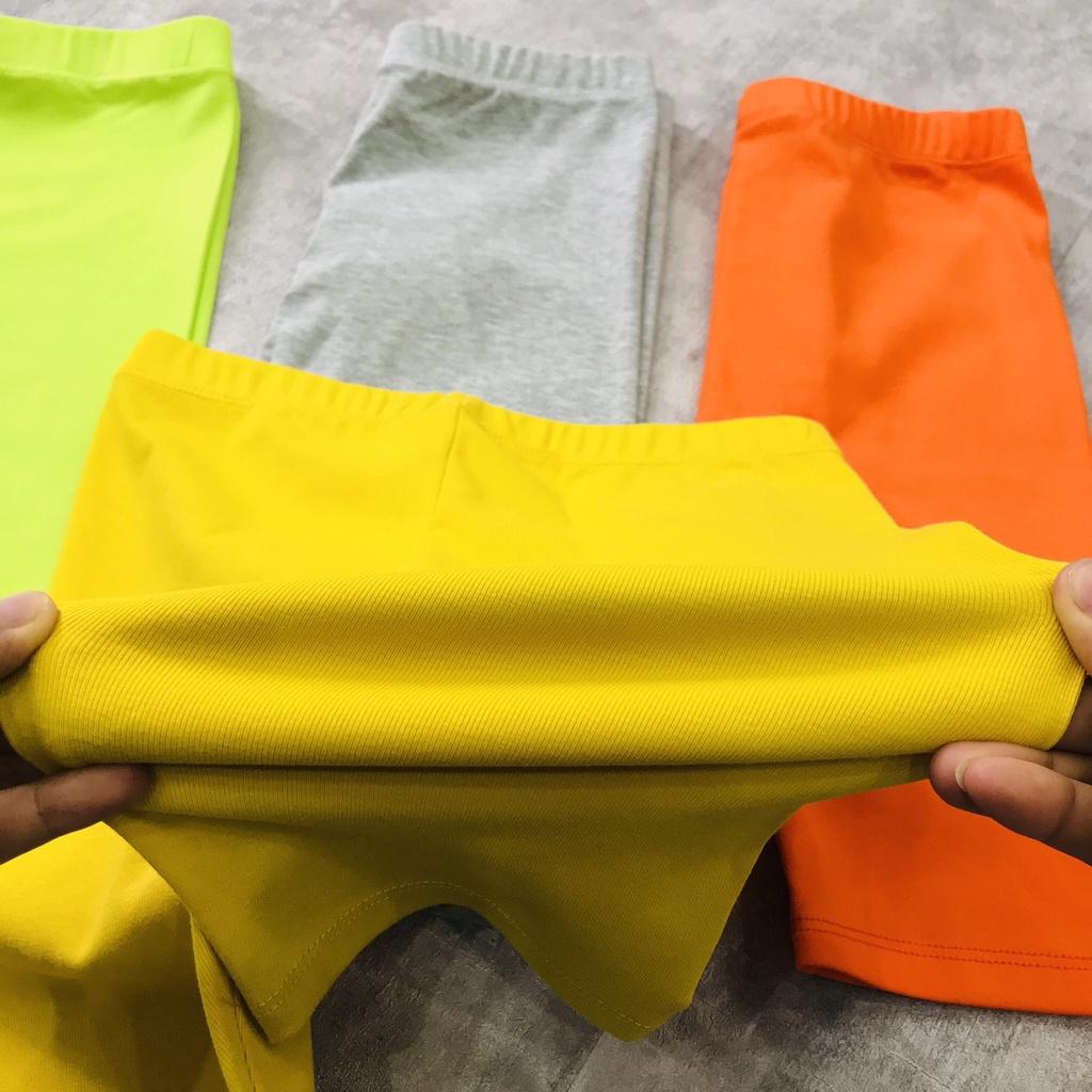 Quần legging nữ trên gối nhiều màu chất cotton thời trang Banamo Fashion 7101