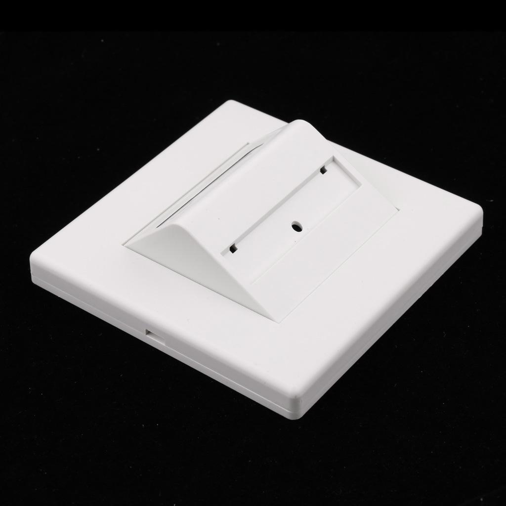 ABS 2 Sockets Fiber Tray Fiber Optic Wall Plate Panel