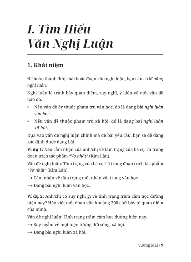 Sách - Nghị Luận Xã Hội (sương mai)