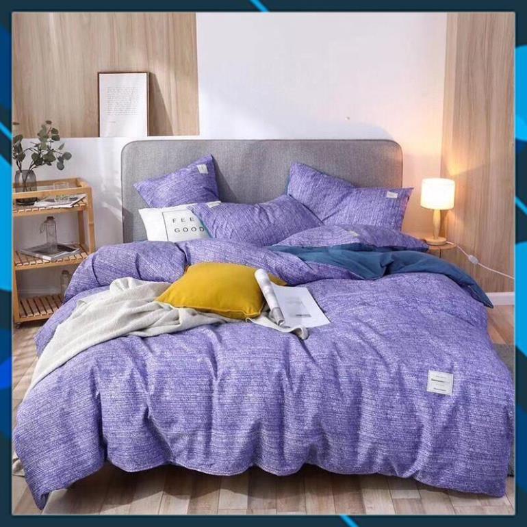 Bộ chăn ga cotton Tici Xước bedding chăn ga Hàn Quốc đủ màu đủ size miễn phí bo chun
