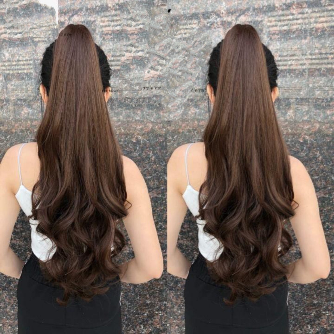 Tóc giả ngoặm xoăn, cam kết y hình, siêu sang chảnh, giống tóc thật 100%, chất tơ Hàn cao cấp loại 1, chịu nhiệt tốt có thể bấm, uốn, duỗi, gội