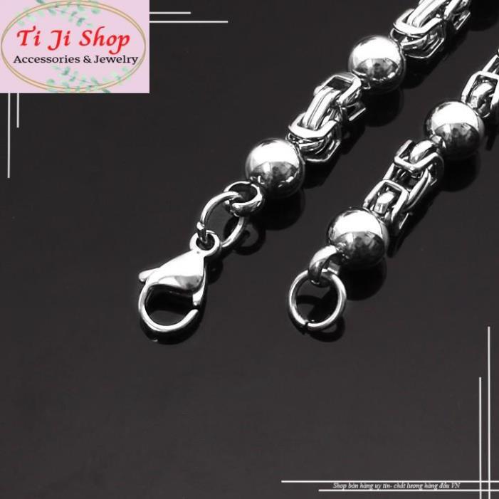 DÂY CHUYỀN INOX NAM HÀN QUỐC 5MM ĐẸP KHÔNG ĐEN