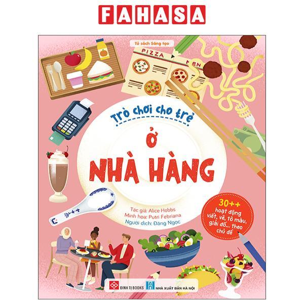 Sách - 30++ Hoạt Động Viết, Vẽ, Tô Màu, Giải Đố... Theo Chủ Đề - Trò Chơi Cho Trẻ - Ở Nhà Hàng