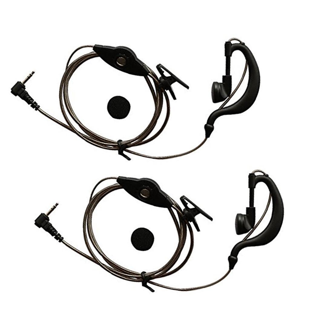 1-Pin Headset Mic Covert Acoustic Tube Earpiece For Motorola Radio Security