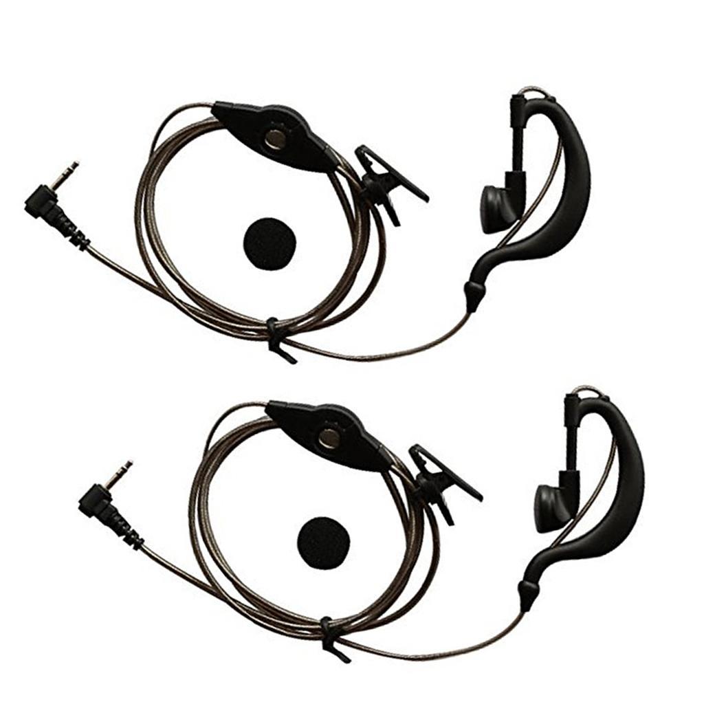 2X 1 Pin  Acoustic Tube Earpiece Headset for