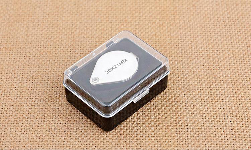 Kính lúp cầm tay mini 30X bạc