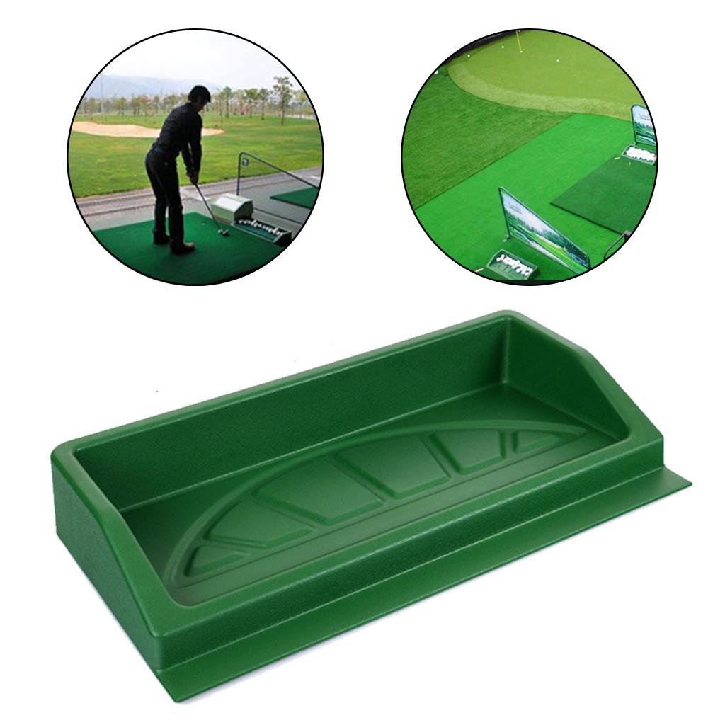 Driving Range Golf Balls Container Hitting Mat Golf Ball Tray Home Practice