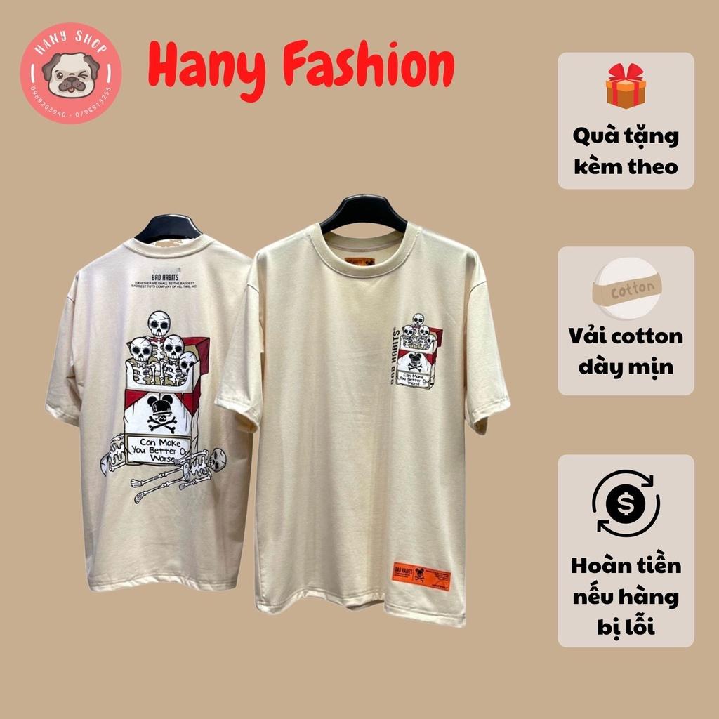 Áo thun unisex tay lỡ BAD TOBACCO || Hany shop