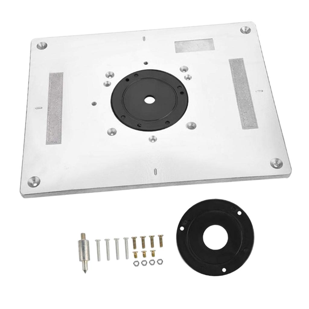 Router Table Insert Plate Aluminum Alloy Woodworking Engraving DIY Tools