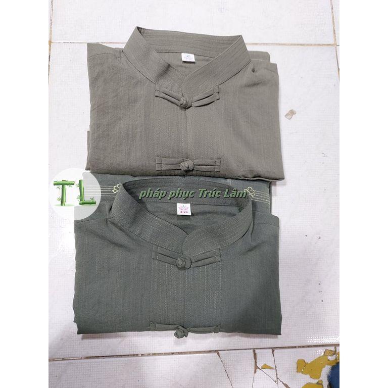 Đồ lam, đồ nam đi chùa - Nam thêu linen tơ ', xô mát