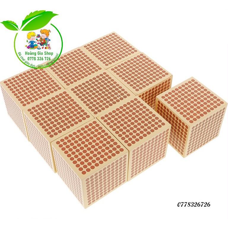 Bộ 9 khối gỗ 1000 (9 Wooden Thousand Cubes)