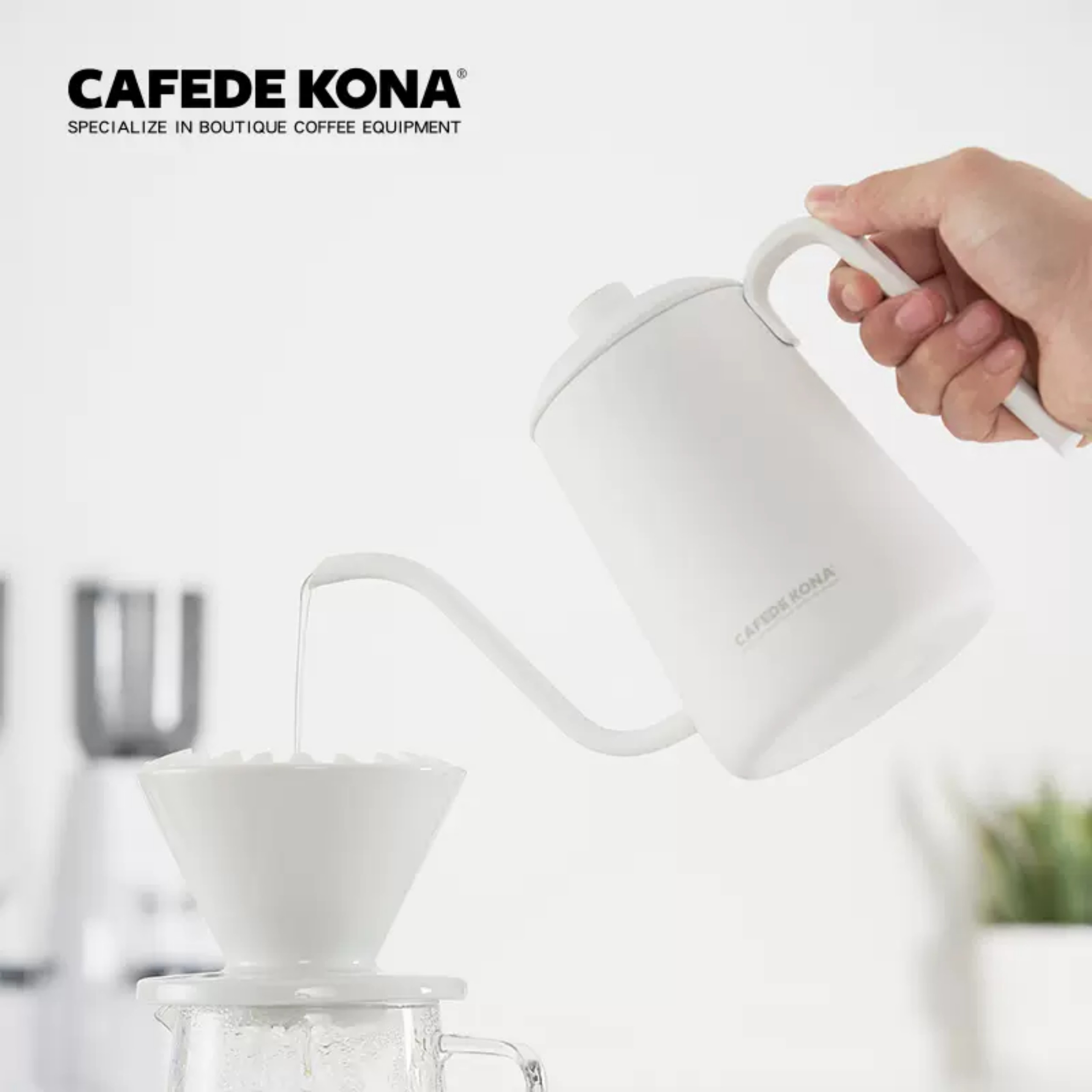 Ấm rót pour over cà phê cổ ngỗng 600ml CAFE DE KONA