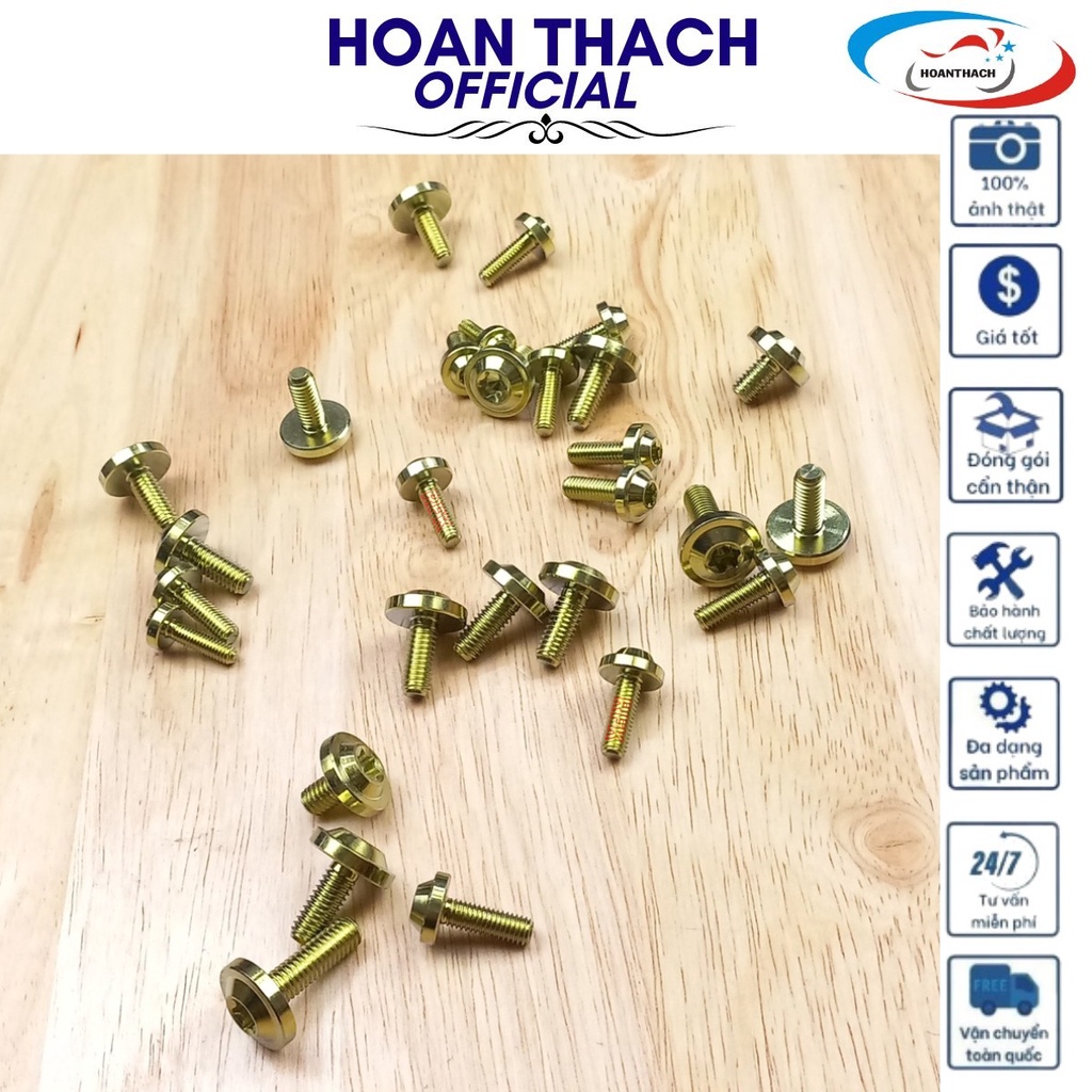 Bộ Ốc Áo Titan Vàng dùng cho máy Winner X ( 28 con ) HOANTHACH SP017484