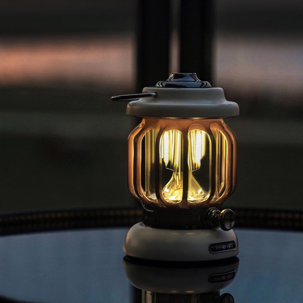 Đèn Lồng Cắm Trại Mini Usb Với Ánh Sáng Trắng Cam Ấm Áp Ipx4 Chống Nước