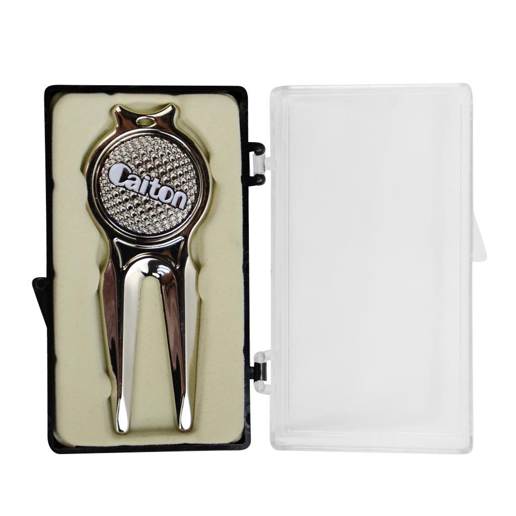 2xGolf Divot Tool Repair Tool with Magnetic Ball Marker Golf Accessory Gift