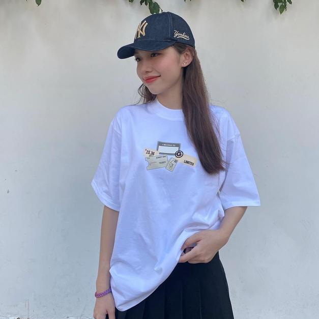 Áo thun Memories Basic Tee unisex nam nữ form rộng, tay lỡ, cổ tròn màu đen, trắng, xanh, nâu
