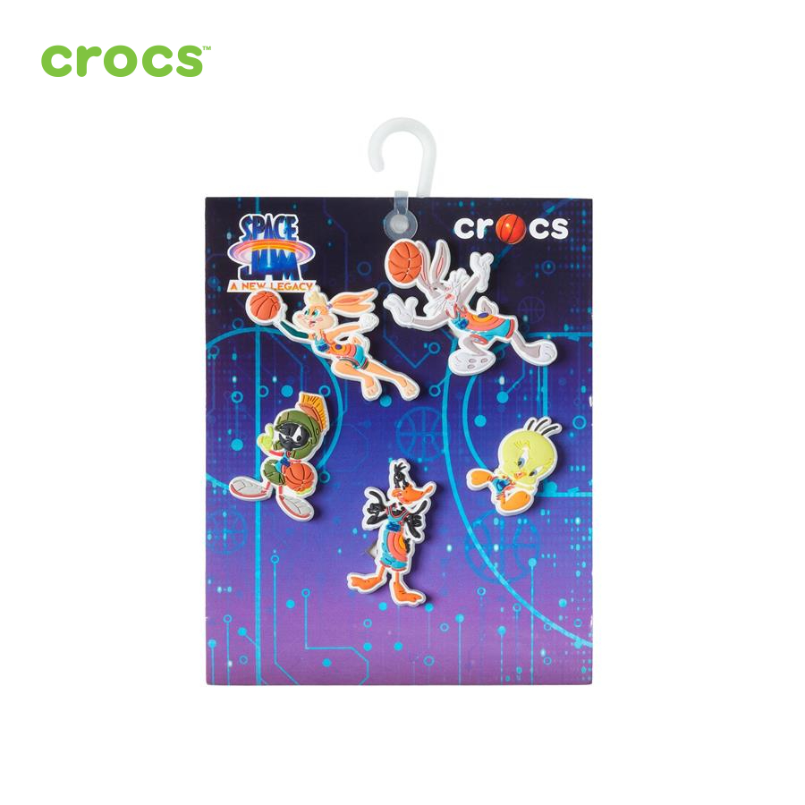 Sticker nhựa jibbitz unisex Crocs Space Jam Character