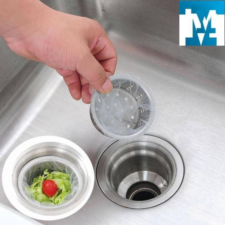 100 Túi Lọc Rác Bồn Rửa Chén Bát - Siêu Rẻ - HÀNG LOẠI 1