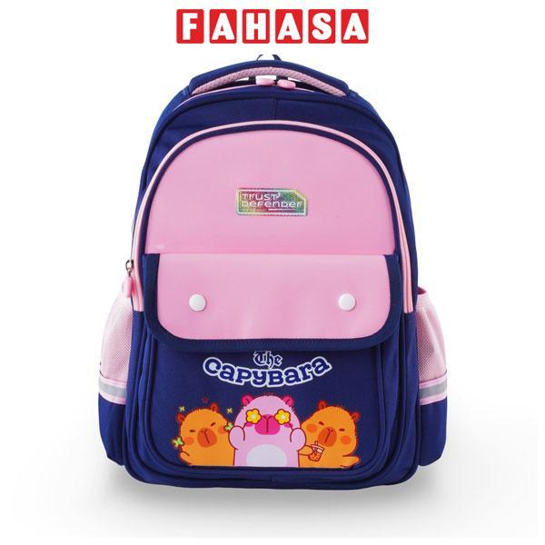 Ba Lô Học Sinh Capybara - Mr.Vui 1051 - Màu Hồng