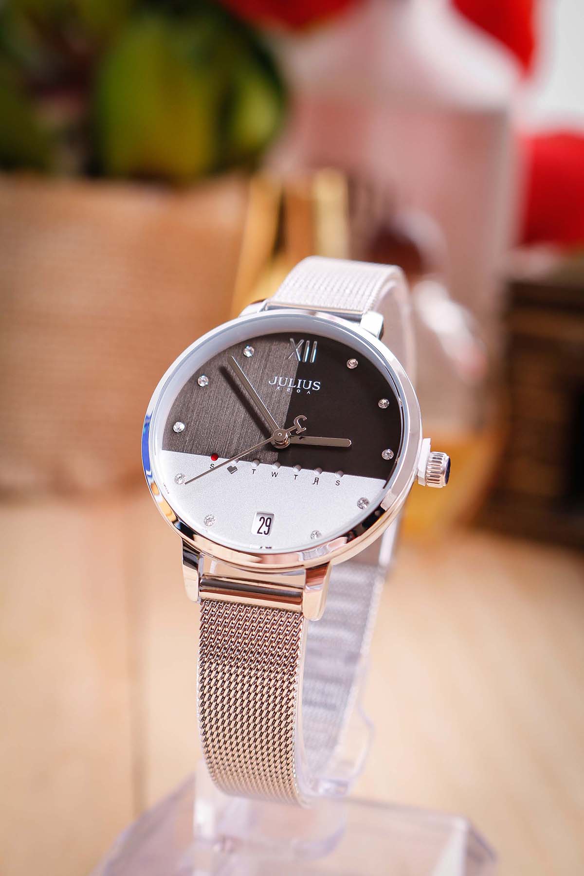 Đồng hồ nữ JULIUS JA1100 dây thép