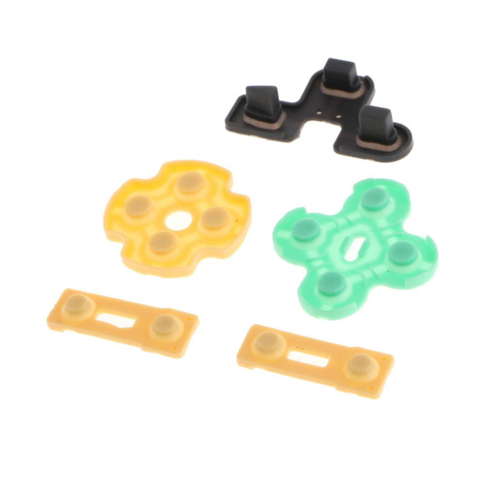 5x Controller Button Conductive Rubber Pad for Sony PS2 Controller Key Kit