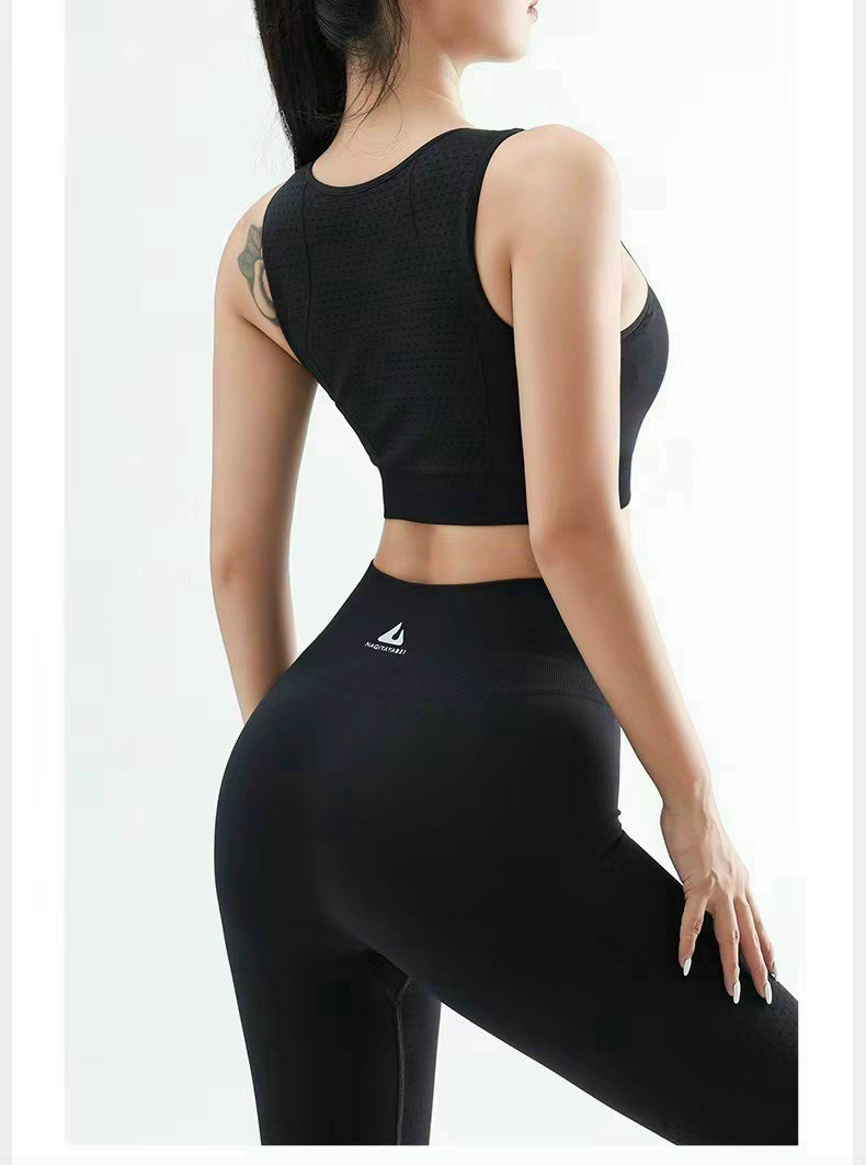 Đồ Tập Yoga Gym Nữ Dệt Kim Có Đệm Chống Sốc Ngực