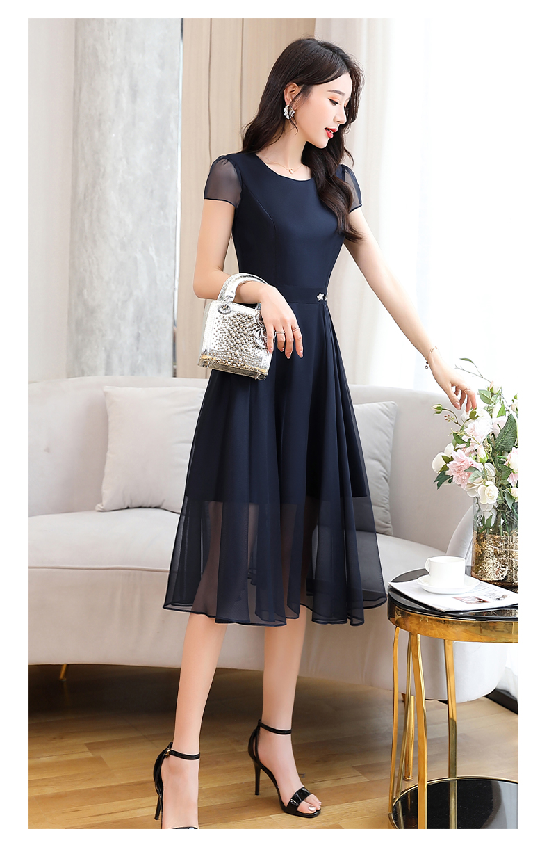 ĐẦM XÒE CHIFFON EO ĐÍNH SAO THANH LỊCH SANG TRỌNG SIZE TỪ 38-71KG