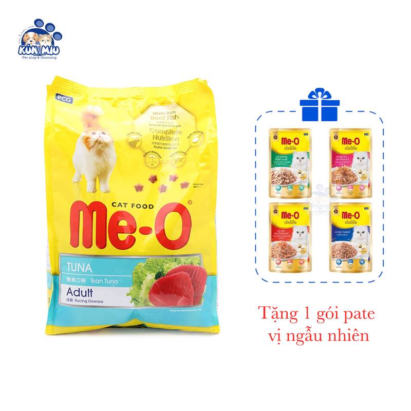 Thức ăn cho Mèo trưởng thành Me-o 1.2kg - Tặng gói thức ăn Mèo Me-O Deli 70g (Vị ngẫu nhiên)