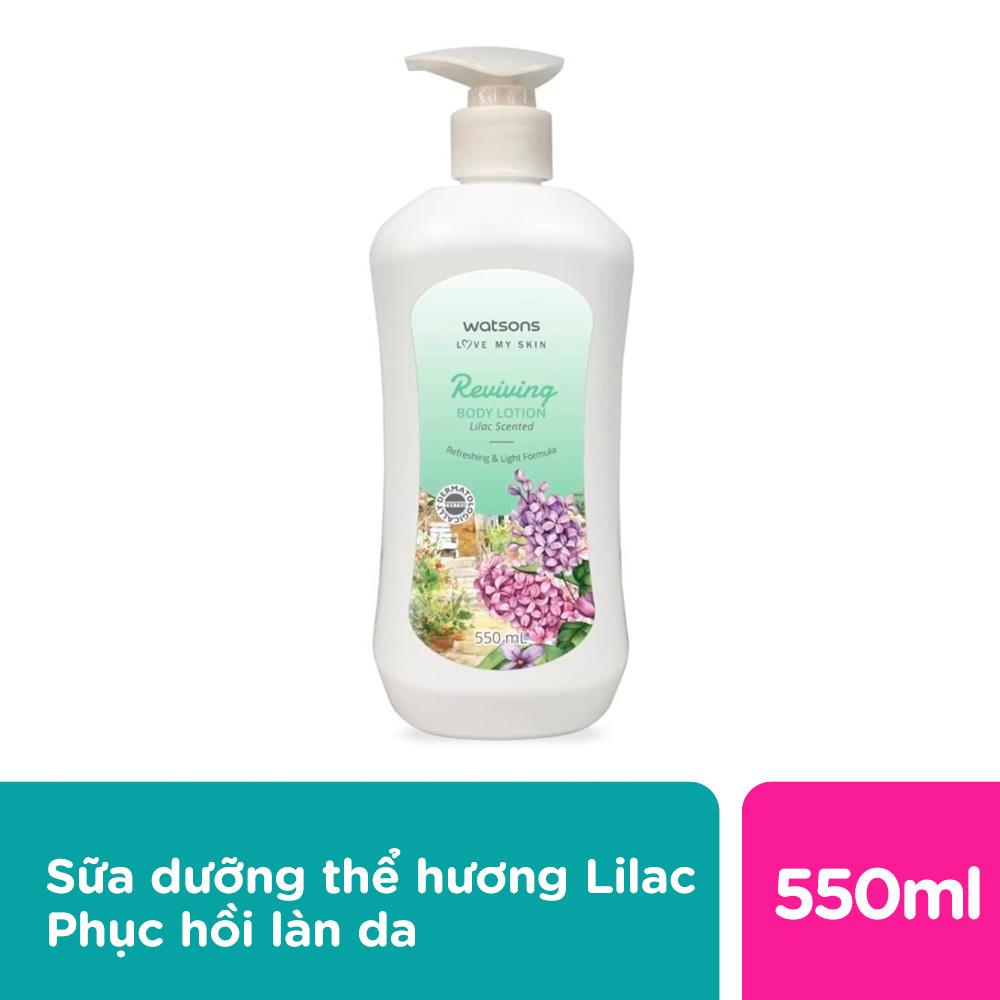 Sữa Dưỡng Thể Watsons Hương Hoa Lilac Giúp Phục Hồi Làn Da 550ml