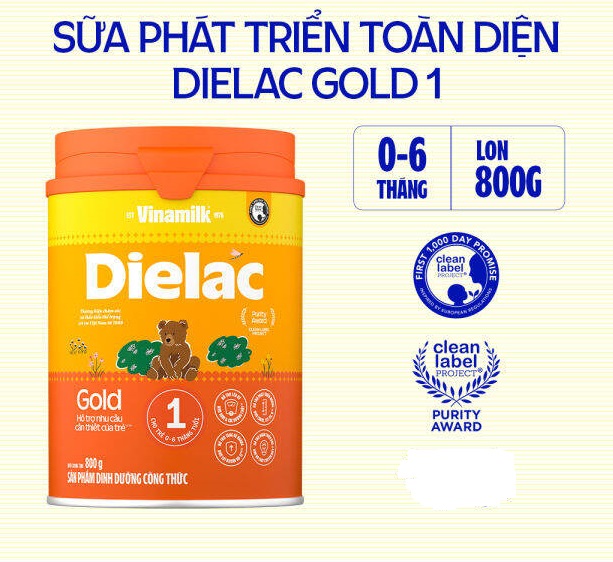 COMBO 2 SỮA BỘT DIELAC ALPHA GOLD IQ 1 900G (CHO TRẺ TỪ 0 - 6 THÁNG TUỔI)