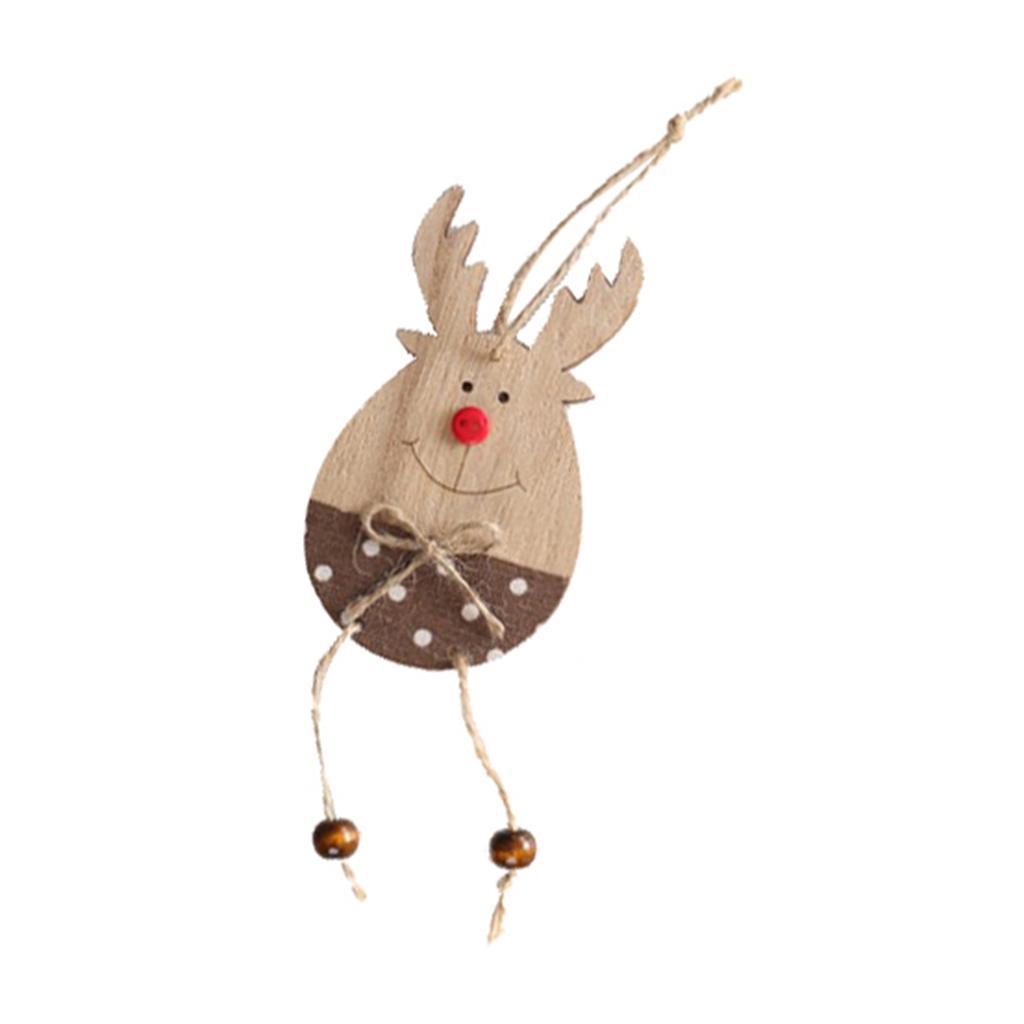 Christmas Moose Wood Pendant Christmas Tree Decoration