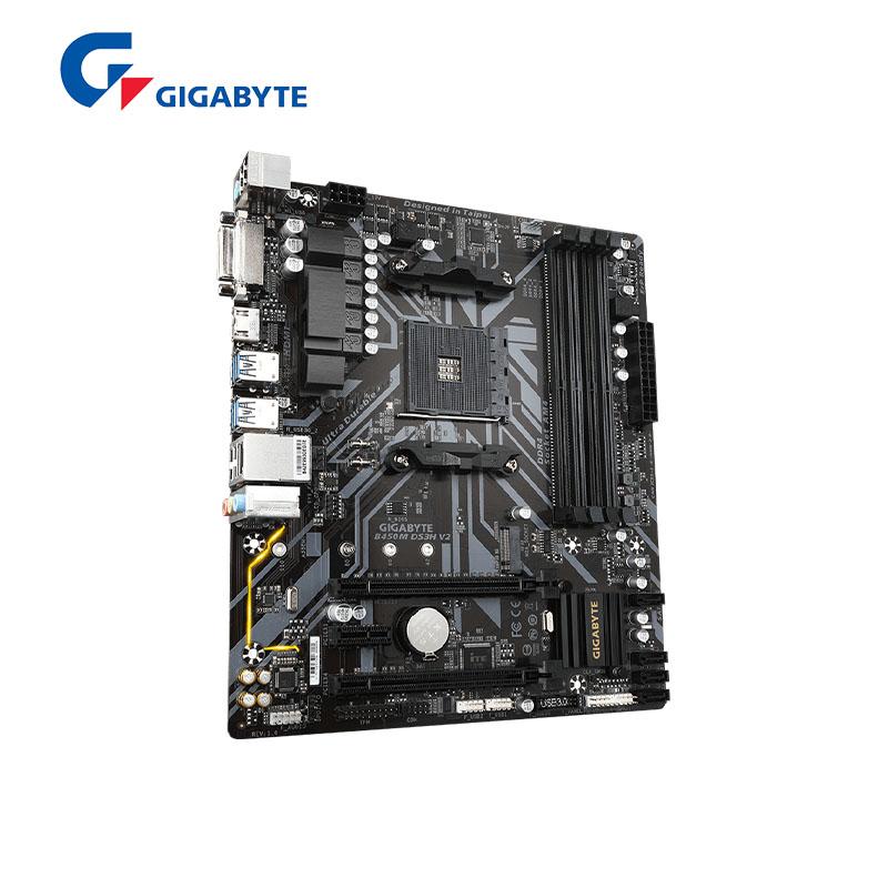 Gigabyte Mới B450M DS3H V2 Micro-ATX AMD B450 DDR4 2933MHz M.2 USB 3.1 128g Bo mạch chủ AM4 Kênh AM4