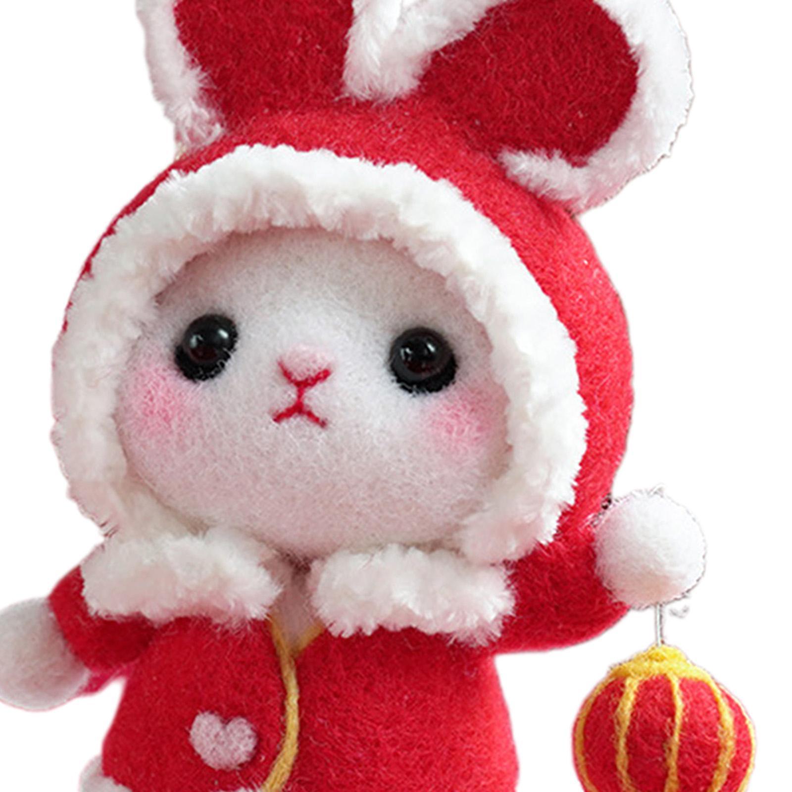 Rabbit  Felting Starter Kit with Instructions, Colors Wool Roving Fibre Yarn,1 Pack Wool Felt Tools and Foam Mat for DIY  Felting Supplies